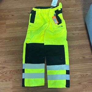High-Visibility Yellow Work Pants